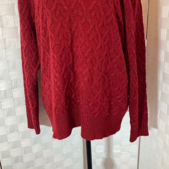 89th & madison red turtleneck sweater size 1X - Picture 4 of 9